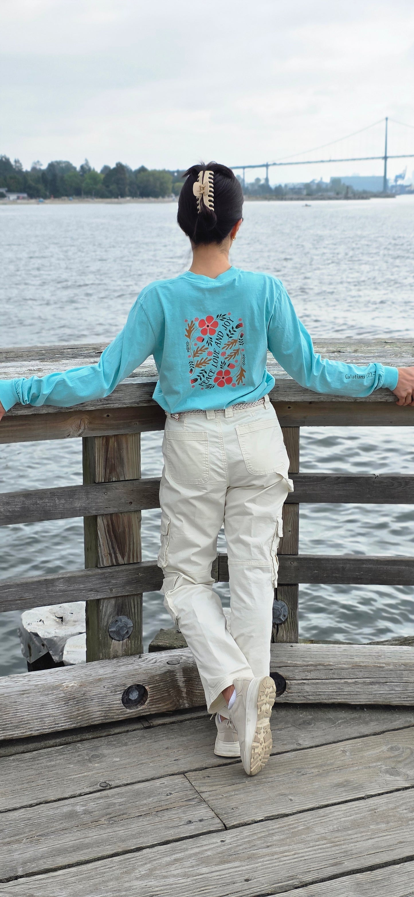 Peace, Love, Joy Long Sleeve Women Shirt