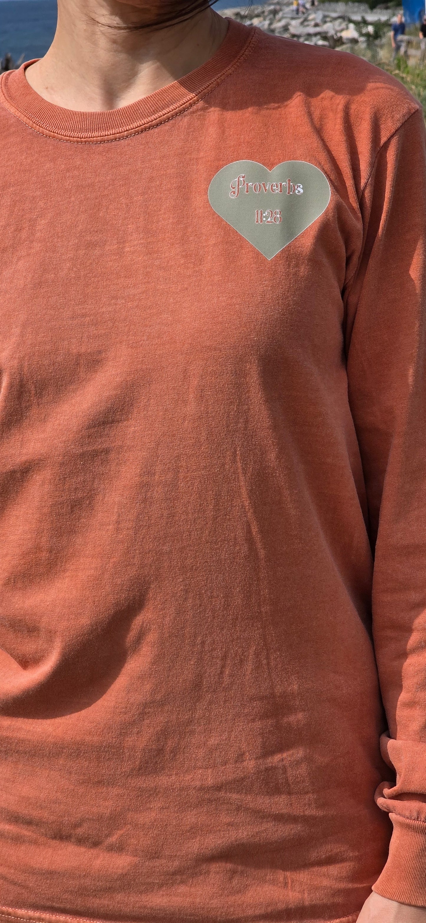 I Will Thrive Like a Green Leaf Garment-dyed Long Sleeve Unisex Shirt