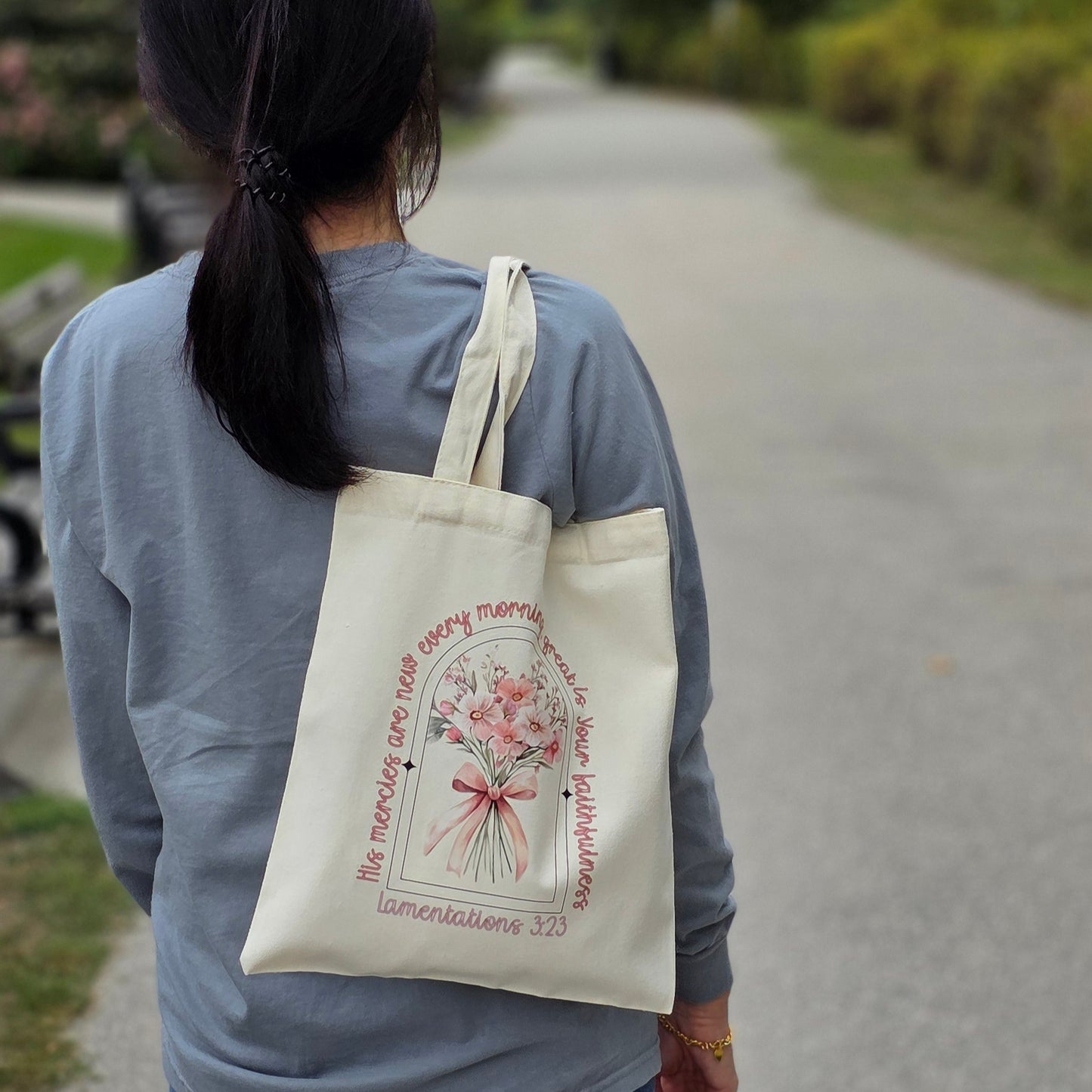 Small Canvas Totes - His Mercies are New Every Morning