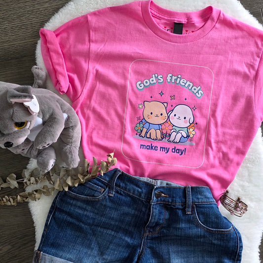 God's Friends Made My Day Youth Shirt