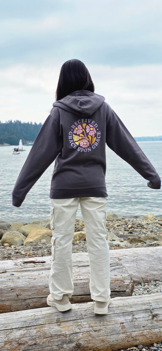 Received - Grace Upon Grace Adult Midweight Hooded Sweatshirt