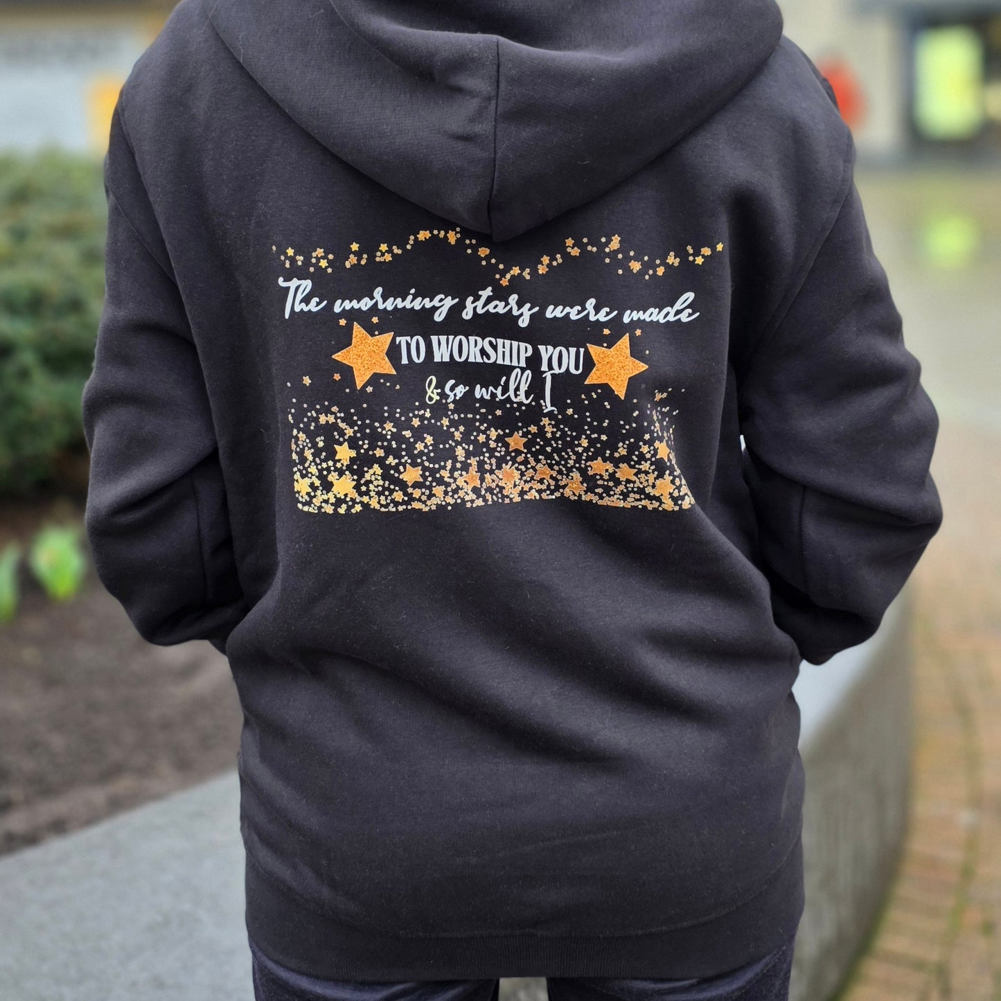 The Morning Stars Were Made to Worship You Full-Zip Adult Hoodie