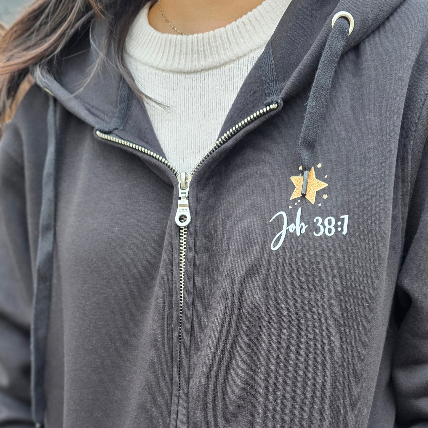 The Morning Stars Were Made to Worship You Full-Zip Adult Hoodie
