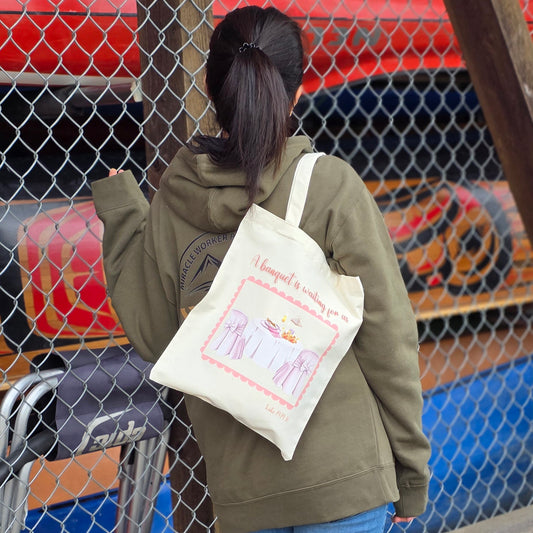 Small Canvas Totes - A Banquet is Waiting for Us