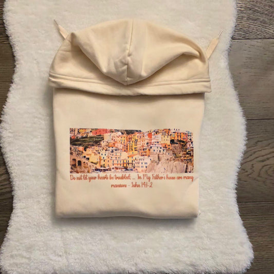 In My Father's House are Many Mansions Adult Hooded Sweatshirts