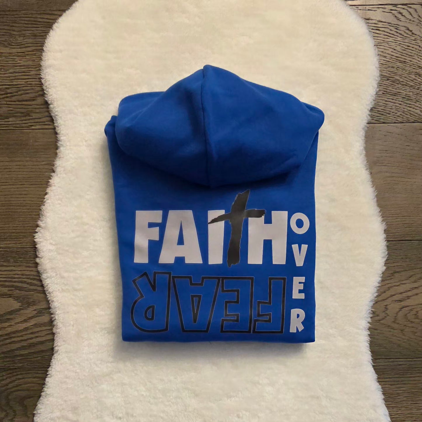 Faith Over Fear Unisex Adult Hooded Sweatshirt