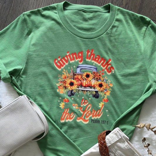 Giving Thanks to the Lord Women Shirt