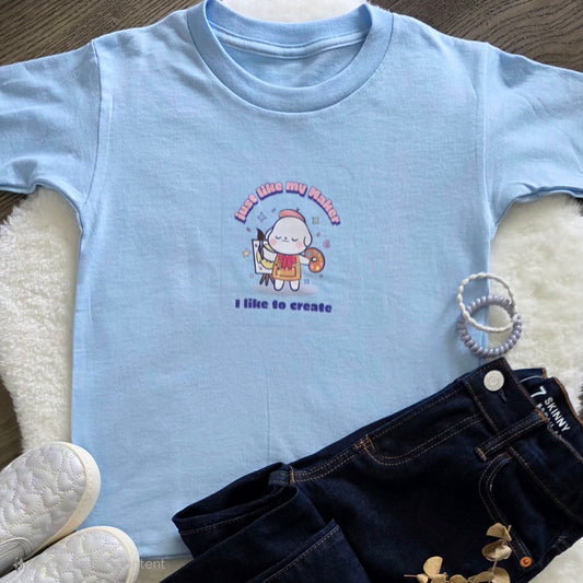 Just Like My Maker I Like to Create Toddler Shirt