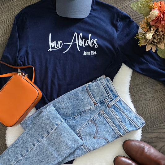 Love Abides Casual Long-Sleeve Unisex Shirt