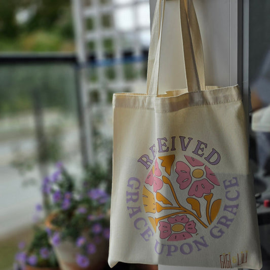 Small Canvas Tote - Received - Grace upon Grace