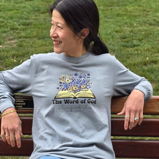 The Word of God Is Living and Active — Hebrews 4:12 Long Sleeve Unisex Shirt